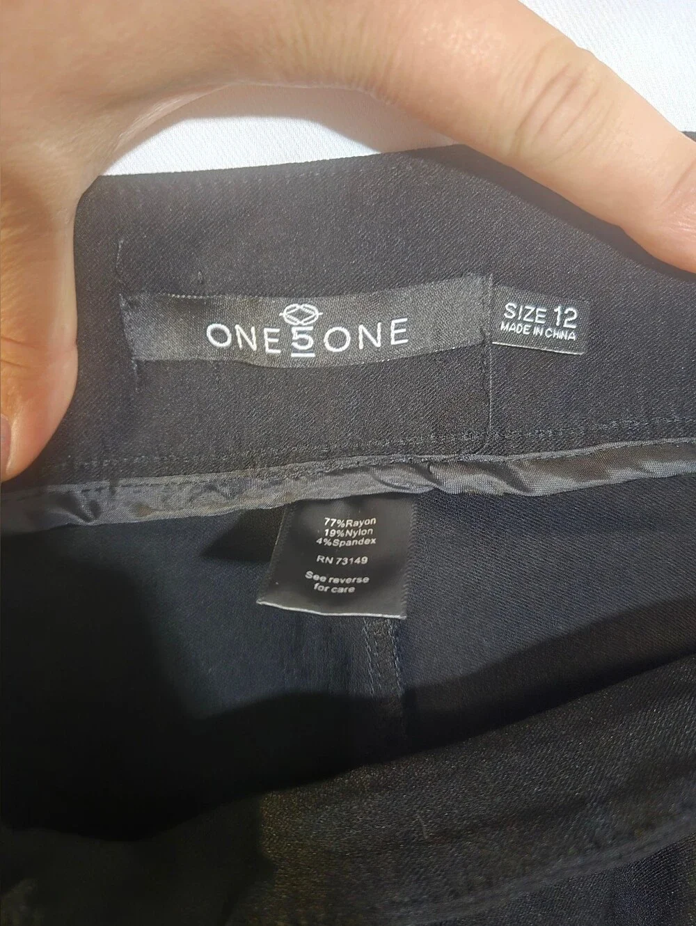 One 5 One Black Dress Pants